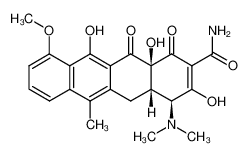 (4S,4aS,12aS)-4-(dimethylamino)-3,11,12a-trihydroxy-10-methoxy-6-methyl-1,12-dioxo-1,4,4a,5,12,12a-hexahydrotetracene-2-carboxamide_286961-75-9