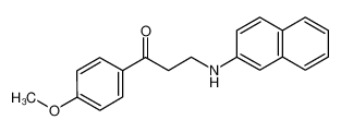 1-(4-Methoxy-phenyl)-3-(naphthalen-2-ylamino)-propan-1-one_28707-26-8