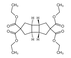 (3aS,3bS,6aR,6bR)-Octahydro-cyclobutadicyclopentene-2,2,5,5-tetracarboxylic acid tetraethyl ester_2871-12-7