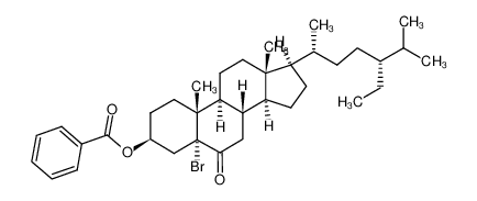 (24R)-3β-hydroxy-5-bromo-5α-stigmastan-6-one benzoate_287110-53-6