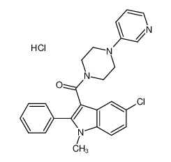 1-(5-Chloro-1-methyl-2-phenylindol-3-ylcarbonyl)-4-(3-pyridyl)-piperazine hydrochloride_287112-75-8