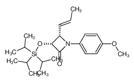 (3R,4S)-1-(4-Methoxy-phenyl)-4-((E)-propenyl)-3-triisopropylsilanyloxy-azetidin-2-one_287117-58-2