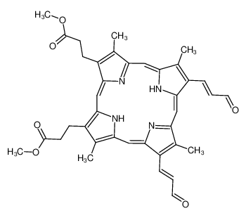 2,4-bis(3-oxopropenyl)deuteroporphyrin IX dimethyl ester_28712-42-7