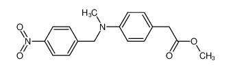 methyl 4-[N-methyl-N-(4-nitrobenzyl)amino]phenylacetate_287120-13-2