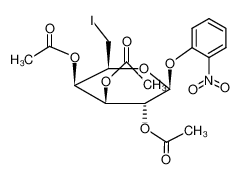 Acetic acid (2S,3R,4S,5R,6S)-4,5-diacetoxy-6-iodomethyl-2-(2-nitro-phenoxy)-tetrahydro-pyran-3-yl ester_28713-23-7