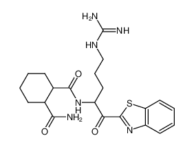 N-[4-[(Aminoiminomethyl)amino]-1-(2-benzothiazolylcarbonyl)butyl]-1,2-cyclohexanedicarboxamide_287182-66-5