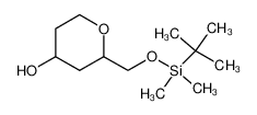 2-(((tert-butyldimethylsilyl)oxy)methyl)tetrahydro-2H-pyran-4-ol_287193-10-6