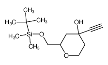 2-(tert-Butyl-dimethyl-silanyloxymethyl)-4-ethynyl-tetrahydro-pyran-4-ol_287193-13-9