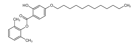 4-Dodecyloxy-2-hydroxy-benzoic acid 2,6-dimethyl-phenyl ester_2872-31-3
