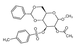 Methyl-2-O-acetyl-4,6-O-benzyliden-3-O-p-toluolsulfonyl-α-D-mannopyranosid_2872-57-3