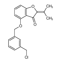 4-(3-chloromethyl-phenylmethoxy)-2-isopropylidenecoumaran-3-one_287200-43-5