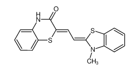 2-[2-(3-methyl-3H-benzothiazol-2-ylidene)-ethylidene]-4H-benzo[1,4]thiazin-3-one_28731-98-8