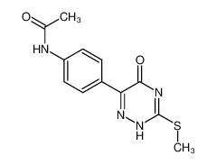 6-(4-acetylamino-phenyl)-3-methylsulfanyl-2(4)H-[1,2,4]triazin-5-one_28732-21-0