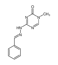 4-benzylidenehydrazino-1-methyl-1H-[1,3,5]triazin-2-one_28735-48-0