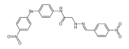 2-{N'-[1-(4-Nitro-phenyl)-meth-(E)-ylidene]-hydrazino}-N-[4-(4-nitro-phenylselanyl)-phenyl]-acetamide_287383-76-0