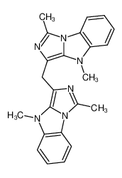 1,4,1',4'-tetramethyl-4H,4'H-3,3'-methanediyl-bis-benzo[d]imidazo[1,5-a]imidazole_28739-64-2