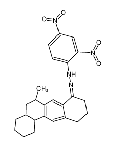 N-(2,4-Dinitro-phenyl)-N'-[6-methyl-1,3,4,4a,5,6,9,10,11,12b-decahydro-2H-benzo[a]anthracen-(8Z)-ylidene]-hydrazine_28740-34-3