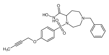1-benzyl-4-((4-(but-2-yn-1-yloxy)phenyl)sulfonyl)-N-hydroxy-1,4-diazepane-5-carboxamide_287405-81-6