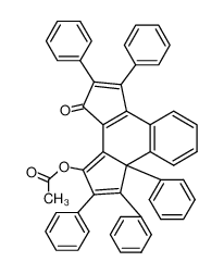 4-oxo-1,2,5,6,10b-pentaphenyl-4,10b-dihydrobenzo[e]-as-indacen-3-yl acetate_28742-38-3