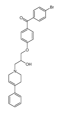 (4-Bromo-phenyl)-{4-[2-hydroxy-3-(4-phenyl-3,6-dihydro-2H-pyridin-1-yl)-propoxy]-phenyl}-methanone_28745-24-6