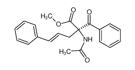 (E)-(R)-2-Acetylamino-2-benzoyl-5-phenyl-pent-4-enoic acid methyl ester_287478-83-5