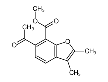 6-acetyl-2,3-dimethyl-benzofuran-7-carboxylic acid methyl ester_28748-56-3