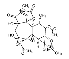 4,6β,20β-Trihydroxy-9,12β,13-tetraacetoxy-tiglien-1-on-3_28762-82-5