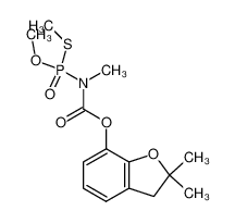 2,2-dimethyl-2,3-dihydrobenzofuran-7-yl (methoxy(methylthio)phosphoryl)(methyl)carbamate_28789-81-3