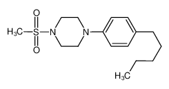 1-(4-pentyl-phenyl)-4-(methylsulfonyl)piperazine_287953-30-4
