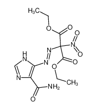 diethyl 2-((4-carbamoyl-1H-imidazol-5-yl)diazenyl)-2-nitromalonate_287964-47-0