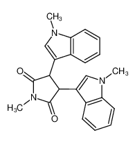 1-methyl-3,4-bis(1-methyl-1H-indol-3-yl)-2,5-dioxopyrrolidine_287965-00-8