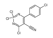 2,2,4-trichloro-6-(4-chloro-phenyl)-2λ5-[1,3,2]diazaphosphinine-5-carbonitrile_28798-98-3