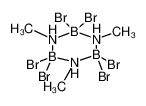 2,2,4,4,6,6-hexabromo-1,3,5-trimethyl-1,3,5,2l4,4l4,6l4-triazatriborinane_2880-24-2