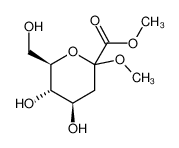 Methyl(methyl3-deoxy-D-arabino-hept-2-ulopyranosid)onate_2880-95-7