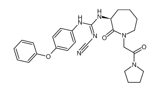 (S,Z)-2-cyano-1-(2-oxo-1-(2-oxo-2-(pyrrolidin-1-yl)ethyl)azepan-3-yl)-3-(4-phenoxyphenyl)guanidine_288077-42-9