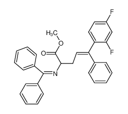 (E)-2-(Benzhydrylidene-amino)-5-(2,4-difluoro-phenyl)-5-phenyl-pent-4-enoic acid methyl ester_288101-19-9