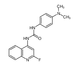 1-(4-(dimethylamino)phenyl)-3-(2-fluoroquinolin-4-yl)urea_288150-68-5