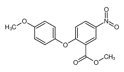 2-(4-methoxyphenoxy)-5-nitrobenzoic acid methyl ester_288151-74-6