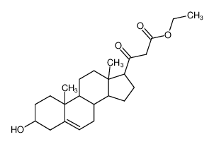 3-(3-Hydroxy-10,13-dimethyl-2,3,4,7,8,9,10,11,12,13,14,15,16,17-tetradecahydro-1H-cyclopenta[a]phenanthren-17-yl)-3-oxo-propionic acid ethyl ester_28816-14-0