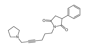 3-Phenyl-1-(6-pyrrolidin-1-yl-hex-4-ynyl)-pyrrolidine-2,5-dione_28823-31-6