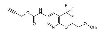 prop-2-yn-1-yl (6-(2-methoxyethoxy)-5-(trifluoromethyl)pyridin-3-yl)carbamate_288247-20-1