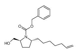(2S,5R)-1-benzyloxycarbonyl-2-hydroxymethyl-5-(6-heptenyl)pyrrolidine_288270-20-2