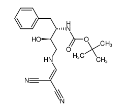 tert-butyl ((2S,3R)-4-((2,2-dicyanovinyl)amino)-3-hydroxy-1-phenylbutan-2-yl)carbamate_288295-90-9