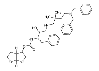 [(1S,2R)-1-Benzyl-3-(4-dibenzylamino-2,2-dimethyl-butylamino)-2-hydroxy-propyl]-carbamic acid (3R,3aS,6aR)-(hexahydro-furo[2,3-b]furan-3-yl) ester_288296-32-2