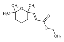 (E)-3-((R)-2,6,6-Trimethyl-tetrahydro-pyran-2-yl)-acrylic acid ethyl ester_288299-04-7