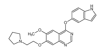 Quinazoline, 4-(1H-indol-5-yloxy)-6-methoxy-7-[2-(1-pyrrolidinyl)ethoxy]-_288386-33-4