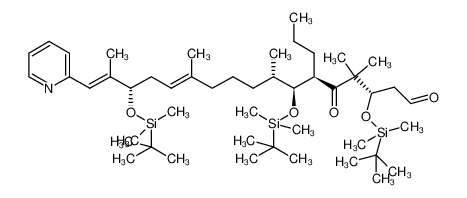 (3S,6R,7S,8S,12E/Z,15S,16E)-6-propyl-3,7,15-tris-[[dimethyl(1,1-dimethylethyl)silyl]oxy]-4,4,8,12,16-pentamethyl-17-(2-pyridyl)-5-oxo-heptadeca-12,16-dienal_288386-69-6