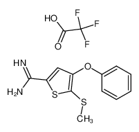 5-Methylthio-4-phenoxythiophene-2-carboxamidine trifluoroacetate_288397-69-3