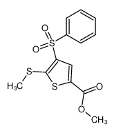 methyl 5-methylthio-4-(phenylsulfonyl)thiophene-2-carboxylate_288398-58-3