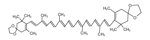 3,3,3',3'-Bis-(aethylendioxy)-trans-β-carotin_28840-11-1